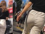 【FHD 60fps】お姉さんのお尻：ゆったりパンツだけど歩くと…&nbsp;