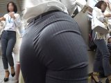 【フルHD 高画質】みんな大好物パンツスーツOL！！誘惑的なＴバック尻で商談も楽々成立（笑）
