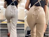 《パンティーは透けないが…》　No.678【Vol.2・お尻のフォルムがエロいGAL姉さんの着衣尻】