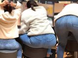 ピチピチジーンズヒップ157_ムチムチデニムで勢いよく突き出し尻！JDお姉さん♪
