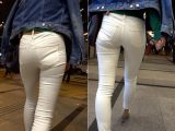 新～プレミアム極上のおかず687（パンティライン全開！長身モデルの白パンクロッチ全開ビューティー肉尻！）