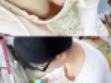 【胸ちら】真夏で薄着で買い物中の女の子たちの柔らかそうなおっぱいを隠し撮り