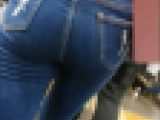 【極上尻】20代ムチムチデニム爆尻女子大生２