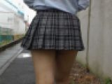 超ミニスカジェーケー　追跡　痴漢４