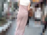 【FHD高画質】柔らかロングワンピ ライン透け