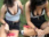 【フルHD】公園のはちきれそうな巨乳さん
