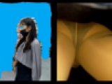 【 スマホで逆さ撮り108】仕事帰りの人妻盗撮　疲れから足元ユルユルで逆さ撮り余裕【素人盗撮】