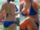 爆乳！こぼれる寸前の巨乳お姉さん