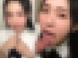 個撮)なんて可愛いんだ！【知的美人】純粋な瞳で見つめて超エロすぎるフェラチオ【大量口内発射】