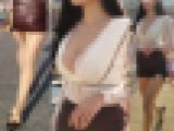 高画質 更に乳揺れ！パンストＰライン尻の美人