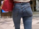 おいしそうなサマージーンズ尻美女