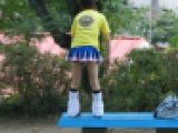 【チア部の美女】制服パンチラ131