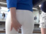 【再販】【FHD高画質】出勤看護師　白ピタパンのお股に何が…?