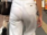 【白パンPライン】小麦色の肌お姉さん、その白パンが眩しい