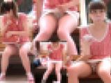 【大長編高画質】お話に夢中でパンツもろ見え無邪気萌え少女たっぷり盗撮極上対面ぱんちら