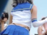 スカートの中丸見えにフル勃起！前傾姿勢お尻突き出しコスプレ2017夏【動画】イベント編 3作品セット3877 3871 3874