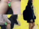 【粘着痴漢】エロい下着の変態J○が電車で潮吹き！トイレに連れ込みフェラ＆生中出しからの最後はお掃除フェラまで！
