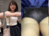 【10/3まで販売】4K bomb_k030 超絶美人☆ボブヘアのメガネ女子OLさん　声掛け＆エスカめくり