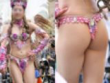 【写真】 伝線し生々しい美巨尻を揺らす！神戸に降り立った気品漂う美麗マダムダンサー 　高画質156枚！
