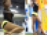 美人で巨乳でスタイル抜群のパンストガール