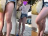 [4K撮影] 電車の超美人&エグすぎ生脚JDさんを接写地獄に