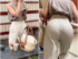 《めっちゃ、エロイ美尻》 No.2016【ショートヘアー美女のハイウエストパンツ】
