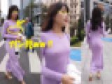 【ノーブラ透け乳首で堂々と歩くww変態お姉さんを盗撮！！】