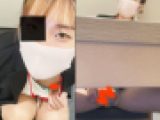 撮影バレ！受付のお姉さんがパンスト破って近付いて乳首チラ・・・とにかく痴女⑧