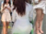 【フルHD】Vol2 透けたワンピ！風チラと白のパンツがクッキリ美尻美人