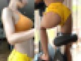 【フルHD】ジムで強烈な桃尻を揺らす美人６