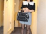 たまごちゃん感満載な１８歳女子大生💛新入生💛④（黒ストッキング）