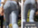 【1109】オープンエアーな階段尻ウォッチングって背徳感ゼロだよね！（んな訳ない）ピチピチスキニージーンズ女子