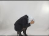 リクルートスーツフェチ　被り物が脱げないf262