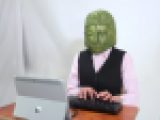 アムロフィリア（擬似盲目性愛）視界を遮られたOL女性f658