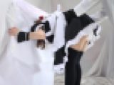 壁尻フェチ　壁に頭が挟まったメイドさんのスカートをめくるf730