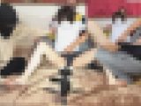 限界まで我慢するものの押し寄せる悶絶感に屈したスレンダーお姉さん（完全オリジナル）