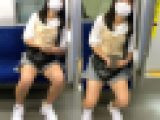無防備な体勢で美味しそうな生脚を見せてくれたアイドル顔の女子大生（其の七）