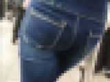 【食べ頃ヒップ】20代ハイウエストブルージーンズは最高のおかず３