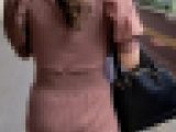 リブニットワンピで彩るヤリ尻お姉さん480