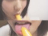 ☆Cモデル　るみちゃんシリーズ⑤　棒アイス舐め　マイクロビキニ（白）　擬似フェラで汁まみれ