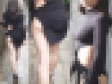 【高画質】尻出しタイトミニのまるでノーブラさん