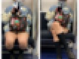 帽子を深くかぶる美人お姉さんの対面エロ過ぎる生脚美脚636