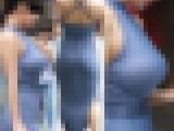 【高画質】外でも強烈！タイト尻ロケット爆乳美人