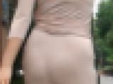 Aさんパート7　パンティーライン　透け　尻