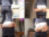 パンツスーツOLむっちりおしりにクイコミ。パンティーライン（3）