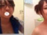 弾けそうな豊乳敏感彼女がシャワーの水圧だけでも昇天