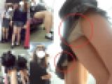 美少女JK12分追跡したらバレ発生