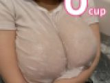 【個人撮影】バスト120cmのOカップ美女とお風呂でおっぱい遊び！ノーブラ白Tが濡れ透けて貼り付いた超乳がエロすぎた