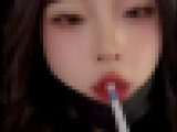 韓国の女の子の唾吐き36