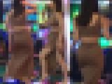 高画質 ゲーセンのダンスゲーム タイト肉尻チラ見せ！